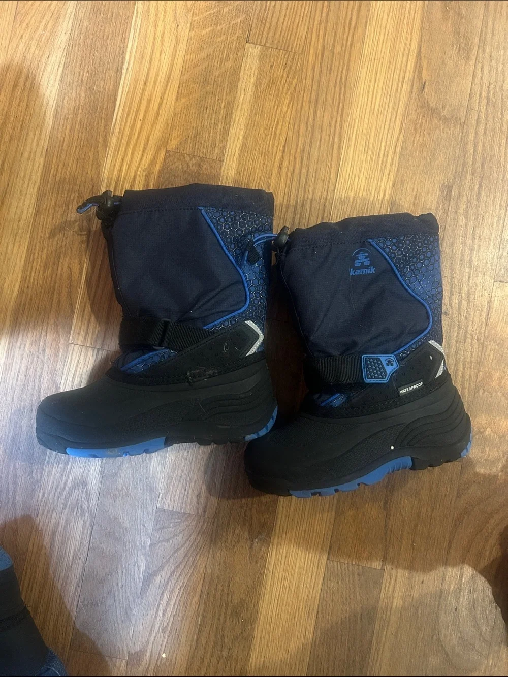 Kamik Kids Navy and Black Waterproof Snow Boots